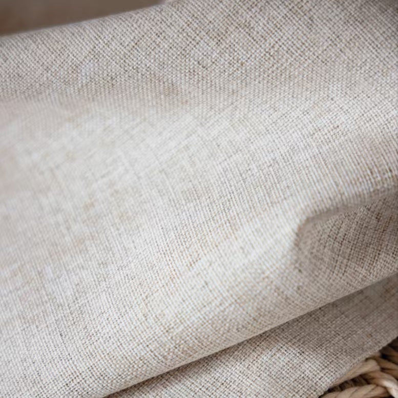 LoomLuna™ Lumi Faux Linen 100% Blackout Custom Curtains – Lightweight Blackout