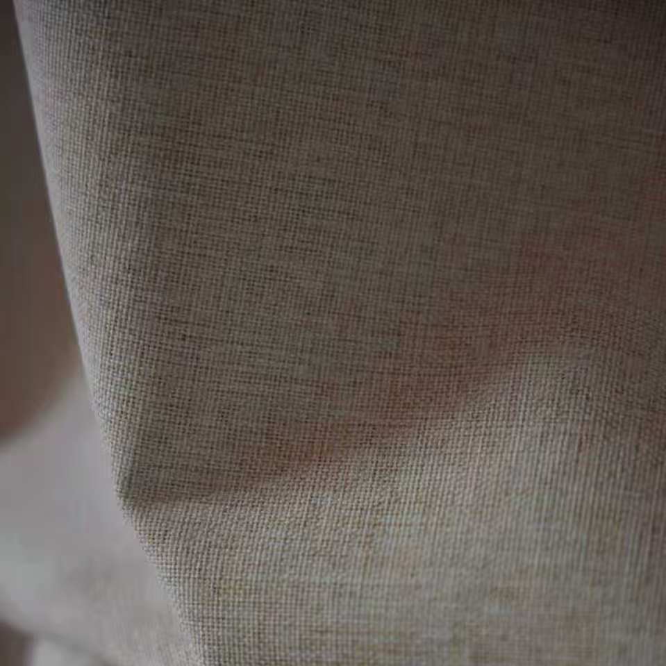 LoomLuna™ Lumi Faux Linen 100% Blackout Custom Curtains – Lightweight Blackout
