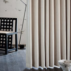 LoomLuna™ Lumi Faux Linen 100% Blackout Custom Curtains – Lightweight Blackout
