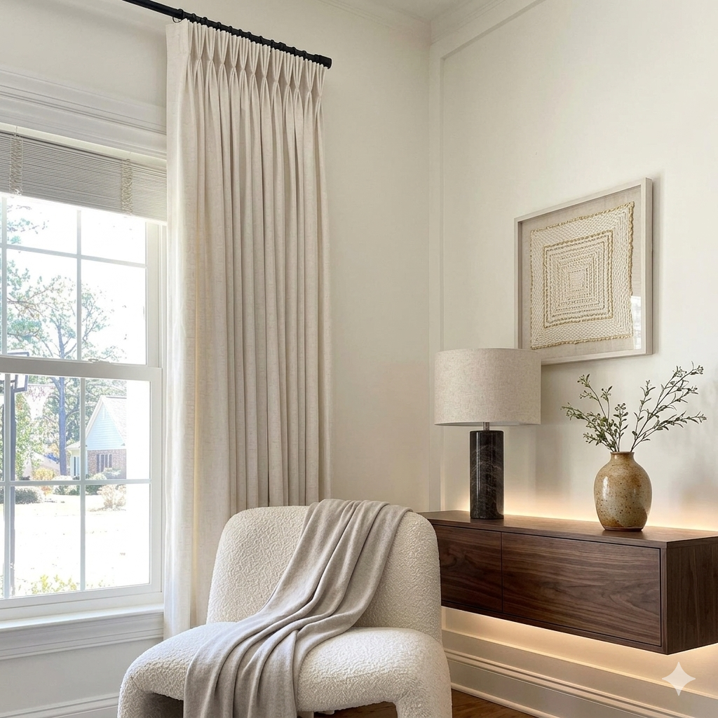 LoomLuna™ Hana Bamboo-Linen Curtains – Natural, Breathable