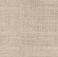 Close-up of beige woven cotton-linen curtain fabric with visible crosshatch texture