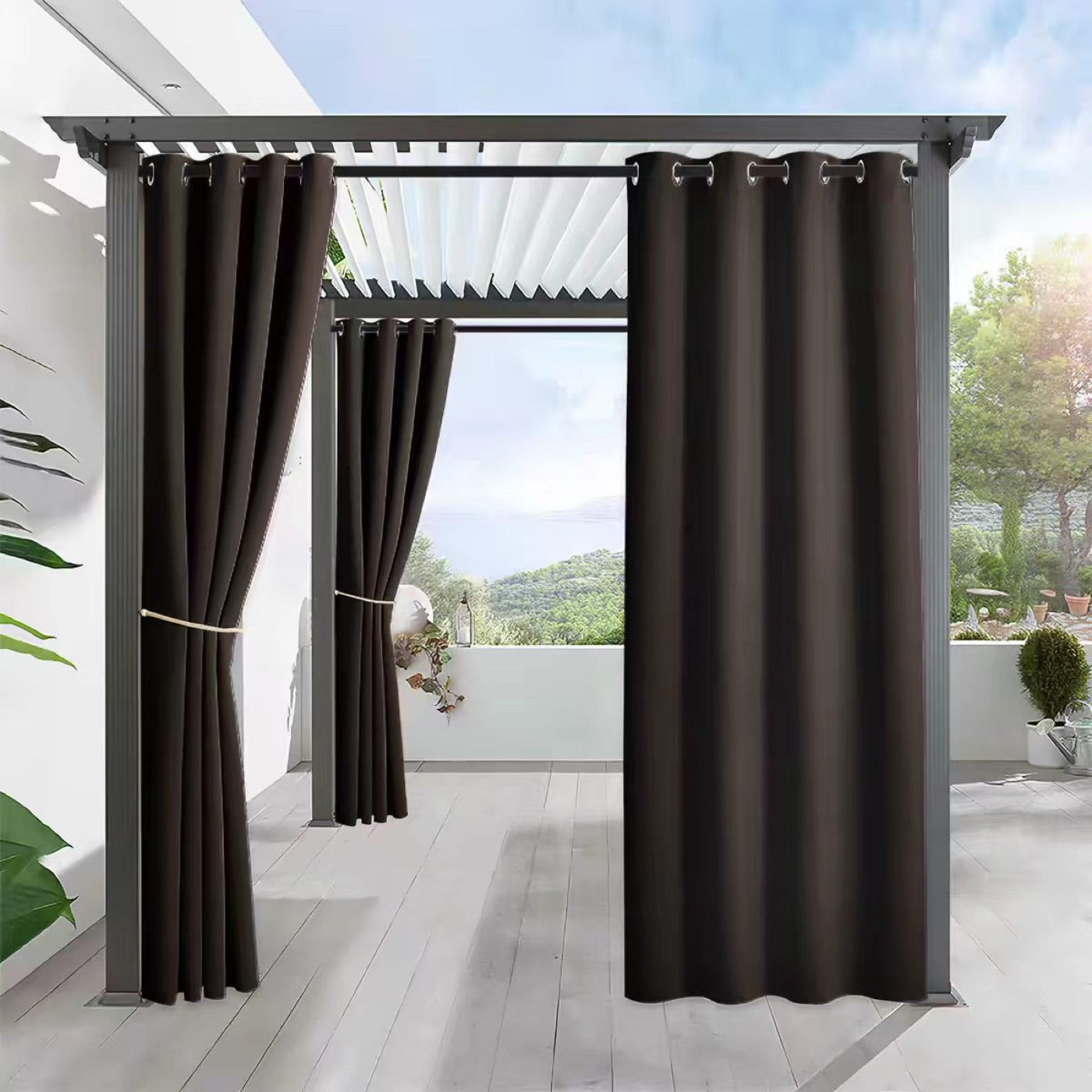 LL0007-3 Dark Coffee outdoor curtain color