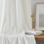 LoomLuna™ Wabi Bamboo-Linen Curtains – Organic Texture, Non-Toxic & Eco-Friendly