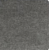 Charcoal gray fabric swatch sample with dense woven texture and soft mottled look.