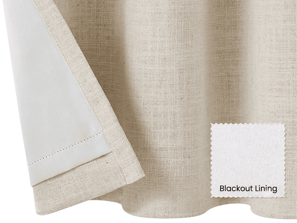 Blackout lining — triple-layer construction